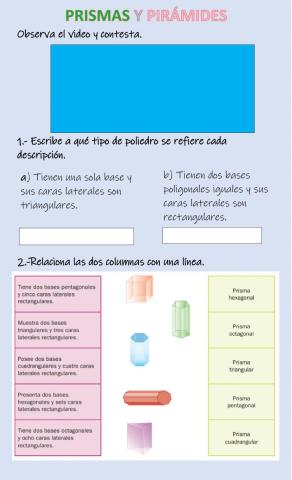 Prismas y pirámides