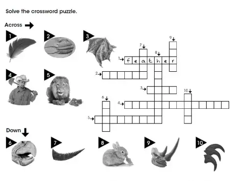 Crossword dinosaurs