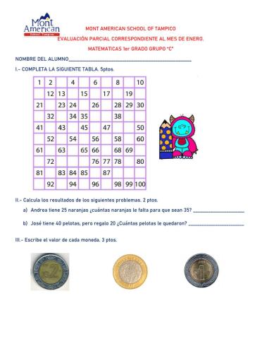 Examen parcial 1er grado