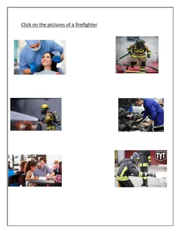 Click on the pictures of firefighters