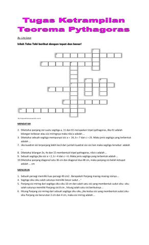 Puzzle Matematika