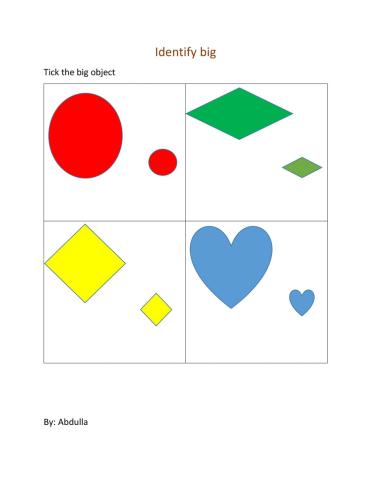 Identify the big object