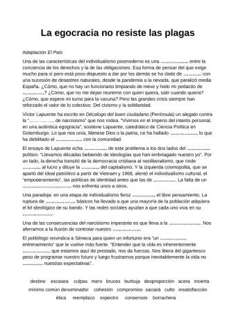 Vocabulario - Avanzado