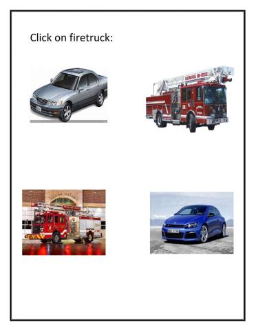 Click on the firetruck