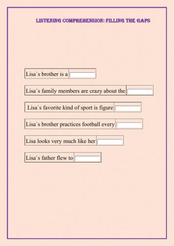 Listening comprehension