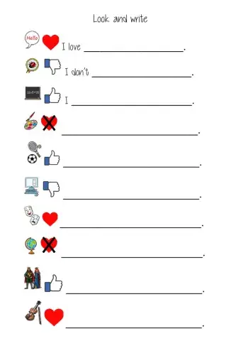 Unit 1 look and write sentences