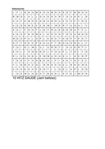 Historiaurrea zopa letra