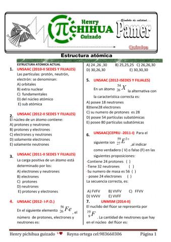 Estructura atómica