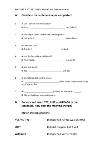 Just Yet Already and WHY