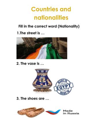 Countries and Nationalities