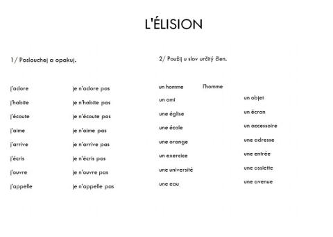 L'élision
