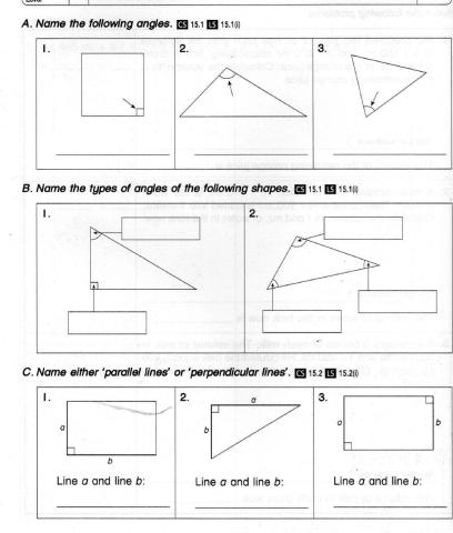 Parallel and perpendicular lines