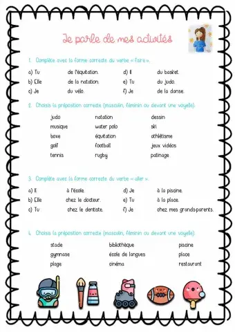 Parler de ses activités