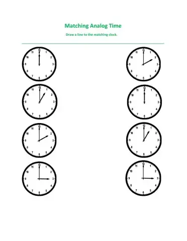 Matching Analog Time