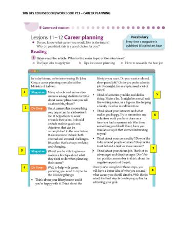 Career planning