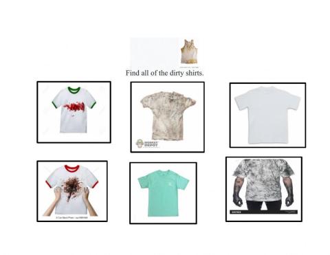 Select dirty shirts
