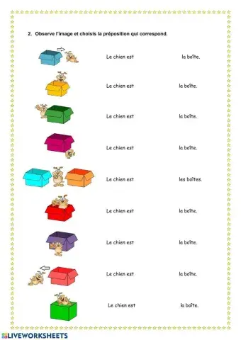 Les prépositions de lieu