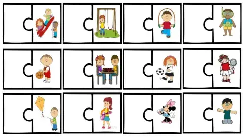 At the playground worksheet