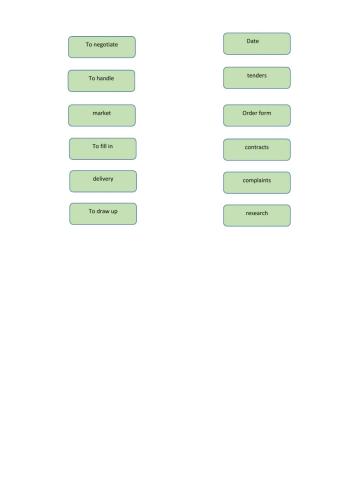 Sales and purchasing