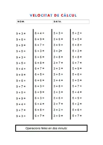 Velocitat de càlcul: sumes 4