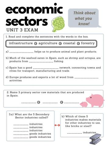 Economic Sectors (Exam, Unit 3)