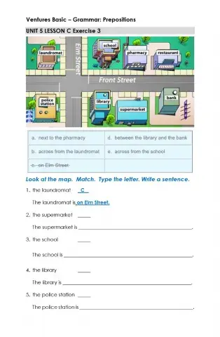 The Laundromat is on Elm Street