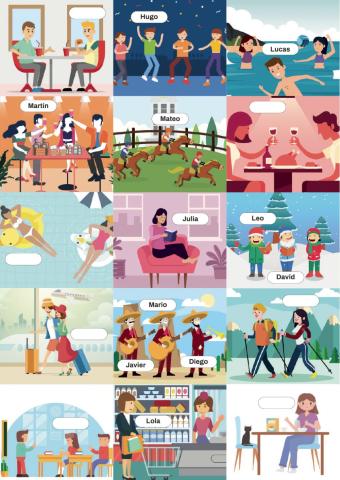 Actividades (Verbos comunes) - Estudiante A