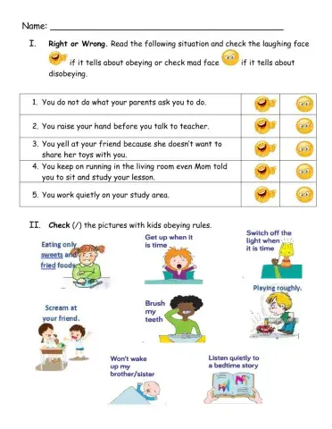 ESP-CL (KINDER) - LESSON 4: BEING DISOBEDIENCE
