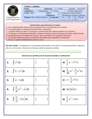3ro BGU Matemáticas