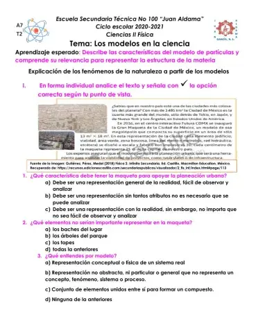 Los modelos en la ciencia