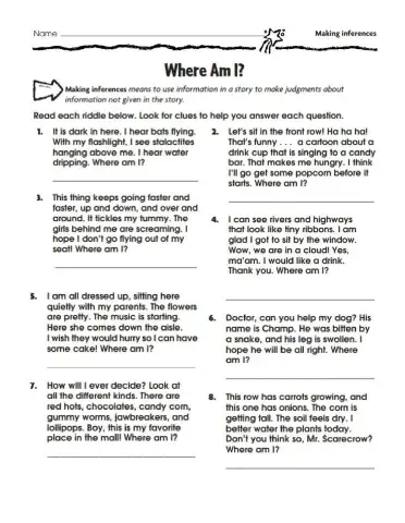 Making Inferences (Where am I?)