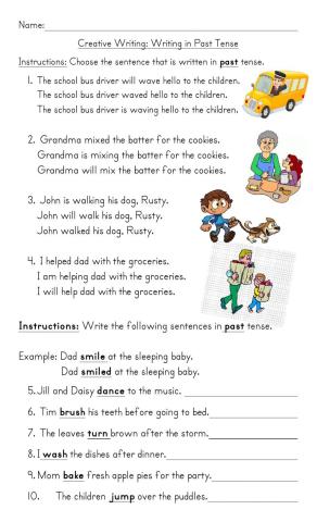 Writing In Past Tense