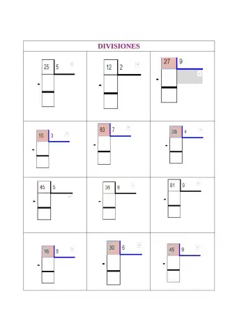 Divisiones