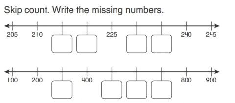 Skip counting Grade 2