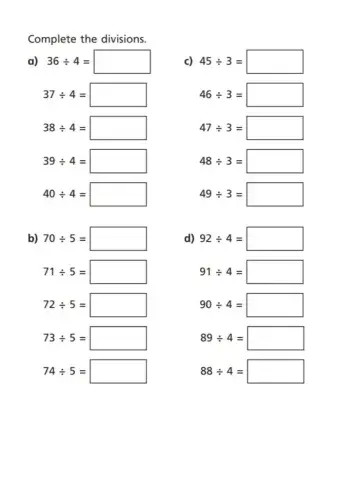 Division with remainders