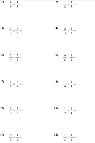Multiplying Fractions