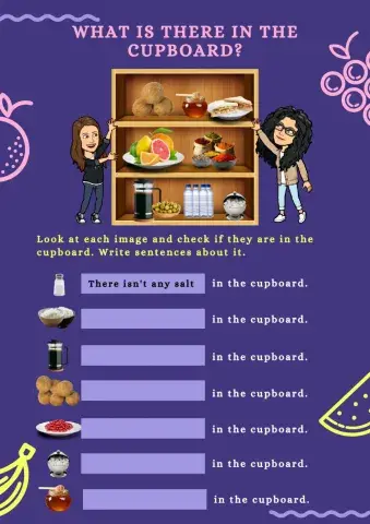 There is - are a - an, some, any