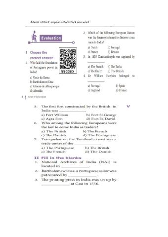 Advent of the Europeans