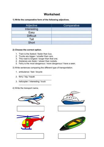 Comparatives& Superlatives