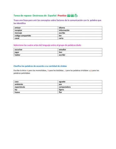 La sílaba y la comunicación