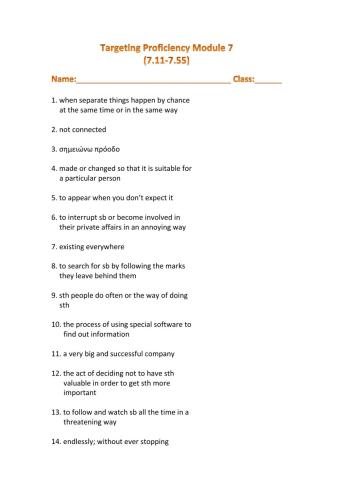 Targeting Proficiency(7.11-7.55)