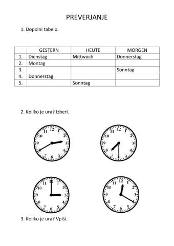 Preverjanje 6. razred