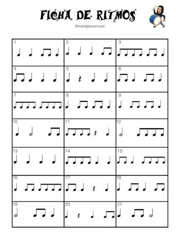 ficha ritmos
