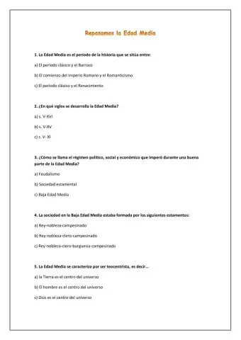 Repaso de la Edad Media