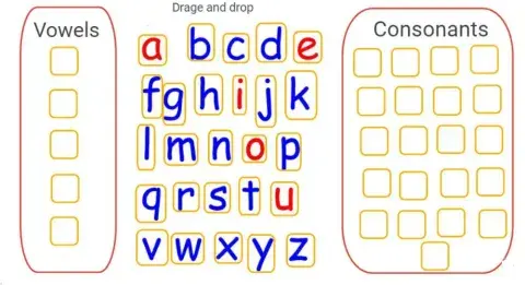 Sort consonants and vowels