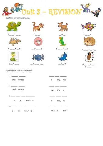 Chit Chat 1 Unit 3 revision