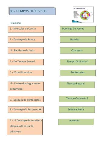 Calendario Litúrgico