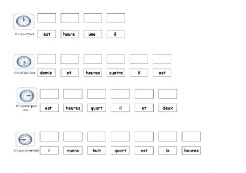 Il est quelle heure?