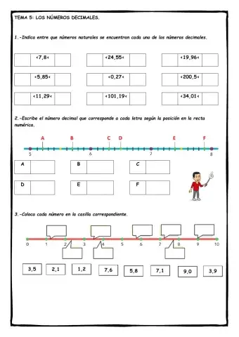 Ficha 1: los números decimales