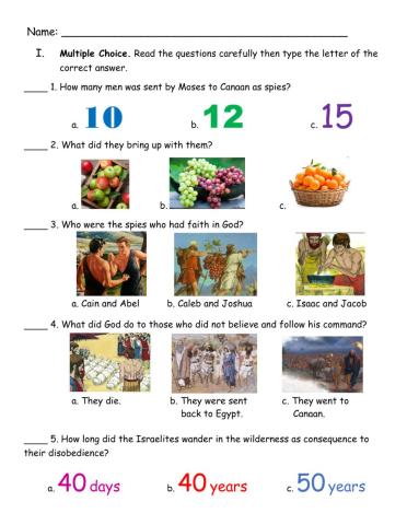 Esp-cl (primary) - lesson 4: being disobedient -quiz